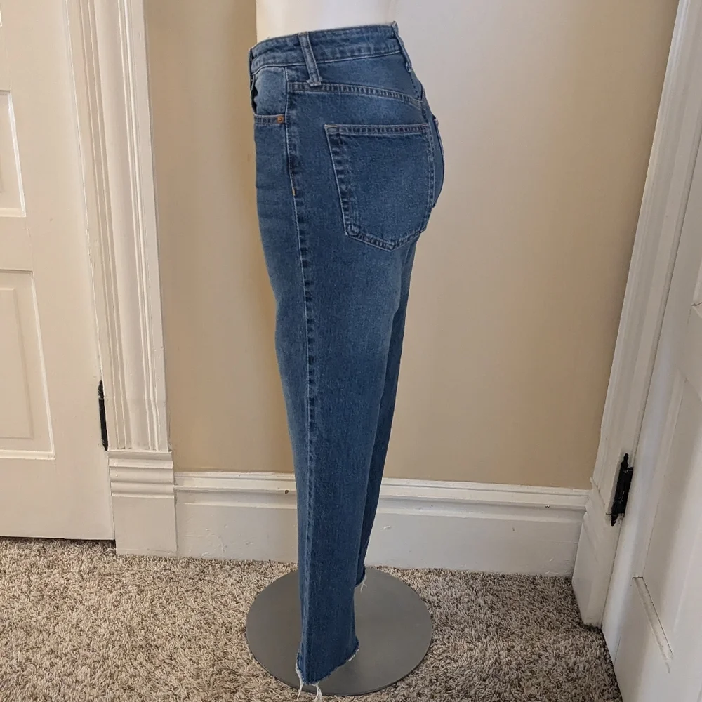 & Denim vintage straight high waist jeans in medium was size 2 - Picture 2 of 7